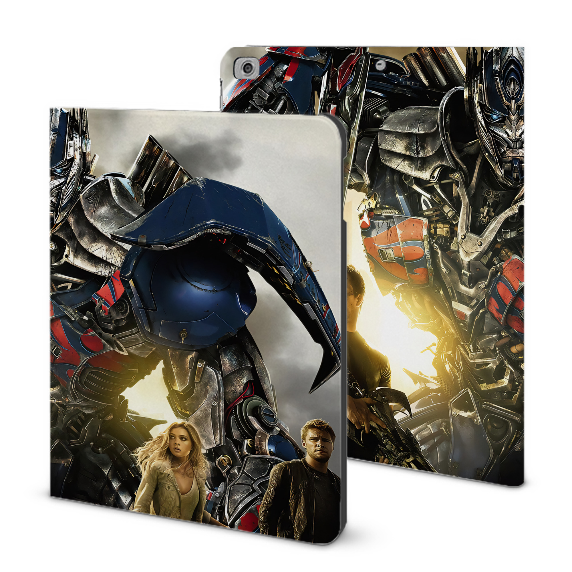 （画像用） Transformers トランスフォーマー IPad ケース ブック型 PUレザー TPU 耐衝撃 軽量 薄型 ペン収納なし 全面保護 IPad 各モデル対応
